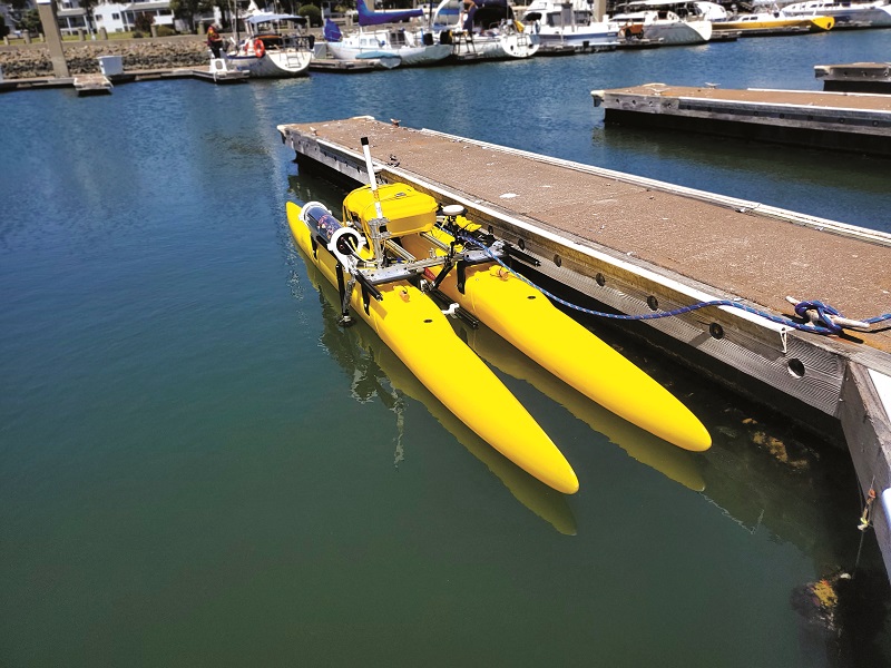 One likely route towards automated launch and recovery of the AUV could well be the development of a Bedrock Ocean Exploration USV, such as this prototype platform