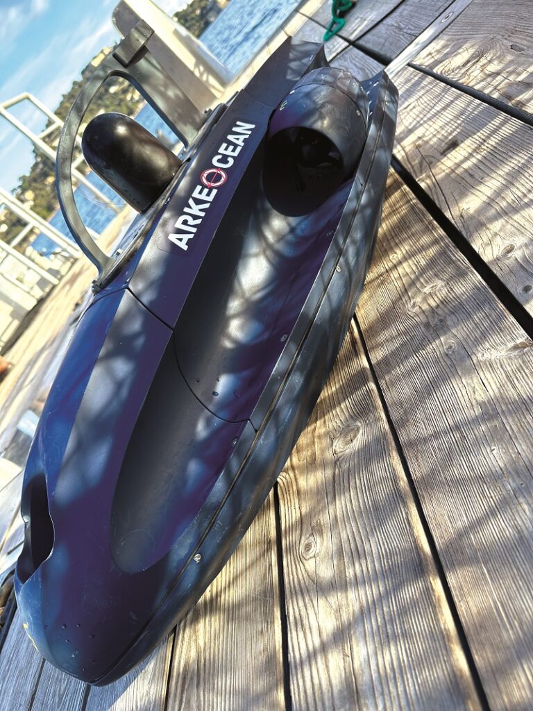 French AUV manufacturer Arkeocean’s micro-AUVs work together as a sparse antenna for cost-effective anti-submarine monitoring (Images courtesy of Arkeocean)