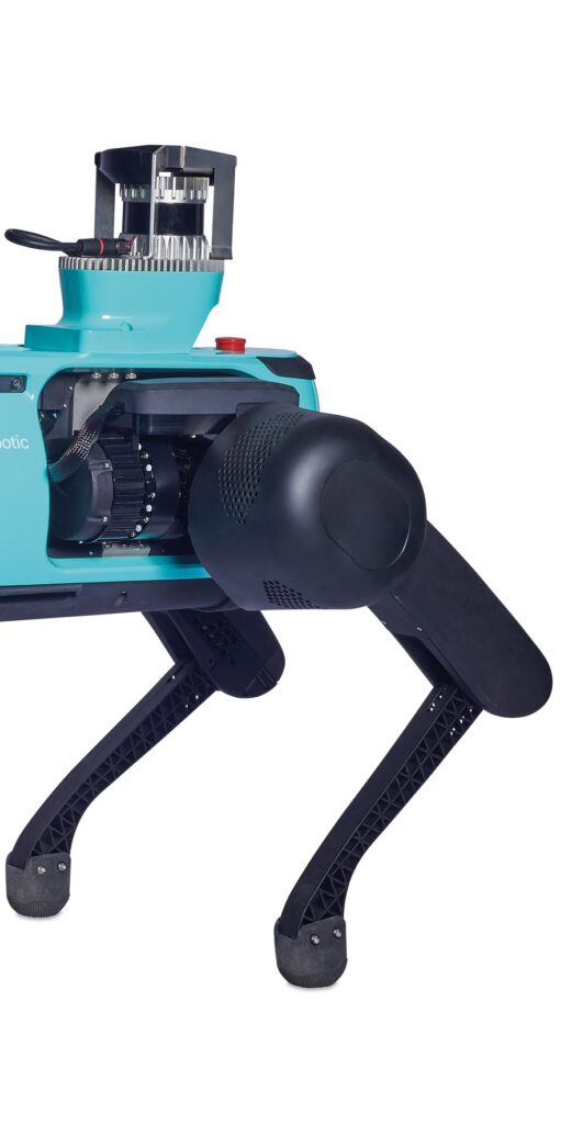 An emergency stop function can be triggered the GCS remotely or by a red button on the back of the UGV