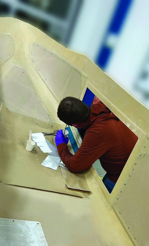 Apex is building on its composites manufacturing expertise, looking for snap-cure structural foams(image courtesy of APEX Space & Defence systems