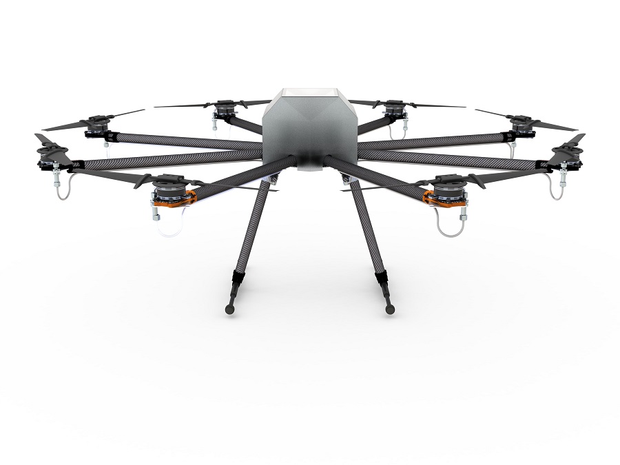 CAV Systems' ice protection system, installed on a multi-rotor UAV