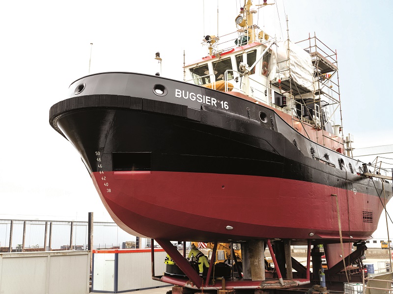 Inspiration for the CycloRotor came from the Voith Schneider Propeller (VSP), such as the example fitted to this seagoing and harbour-capable tractor tug (Image courtesy of Voith Group)