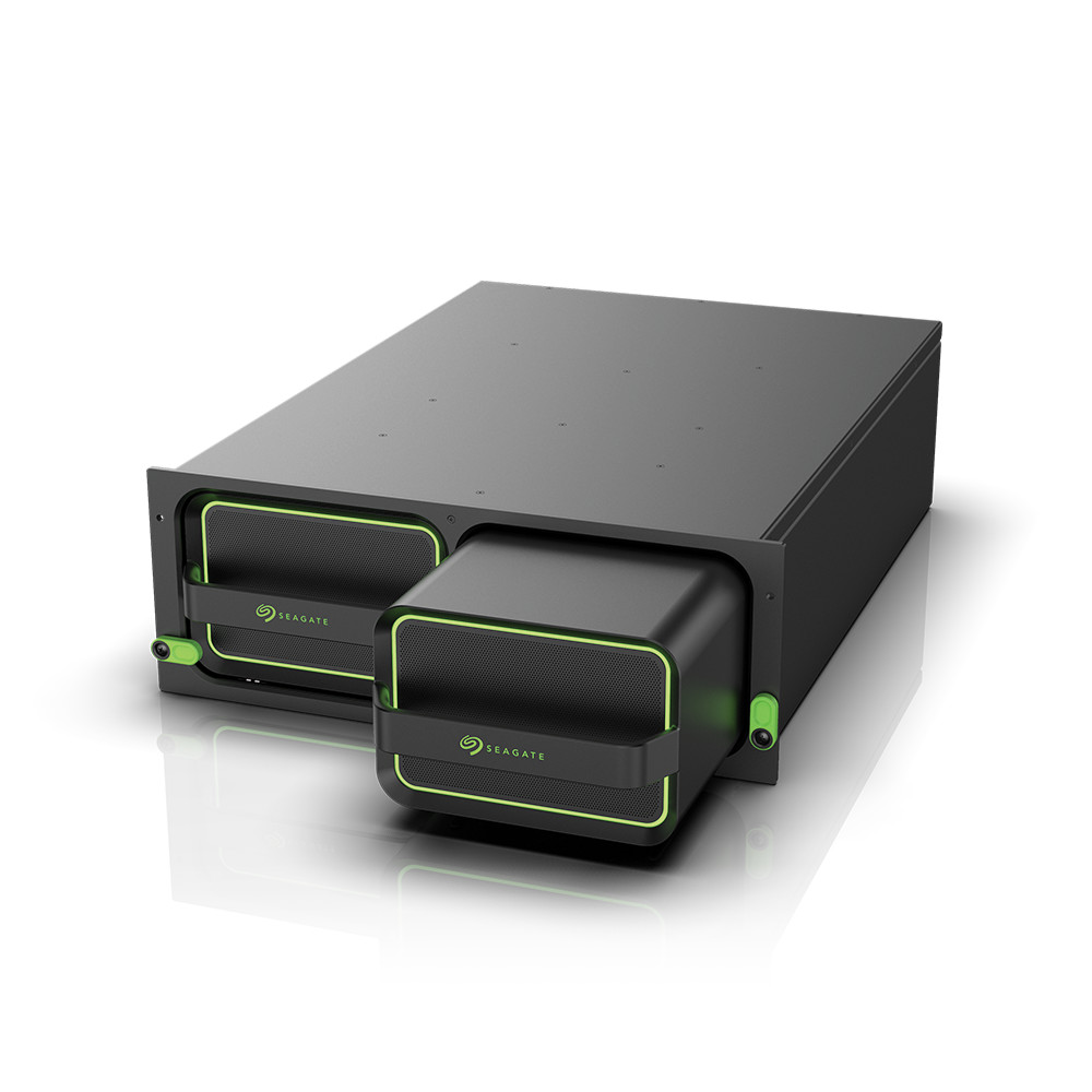 A two SSD rack for high data capacity (Image courtesy of Seagate)