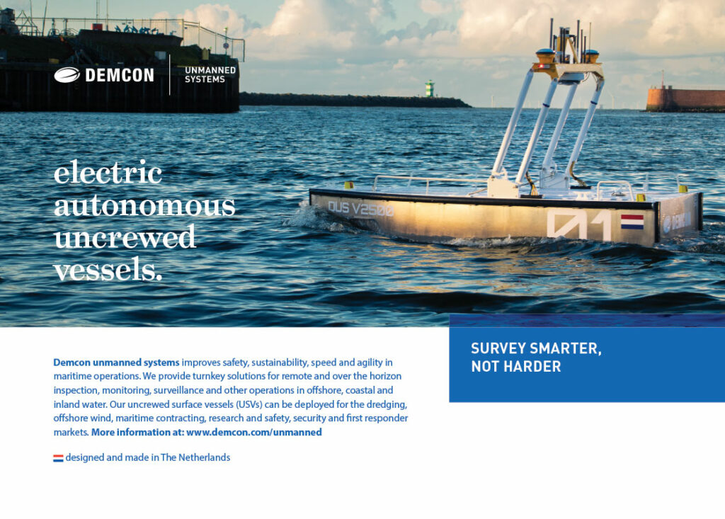 Demcon unmanned systems electric autonomous uncrewed vessels
