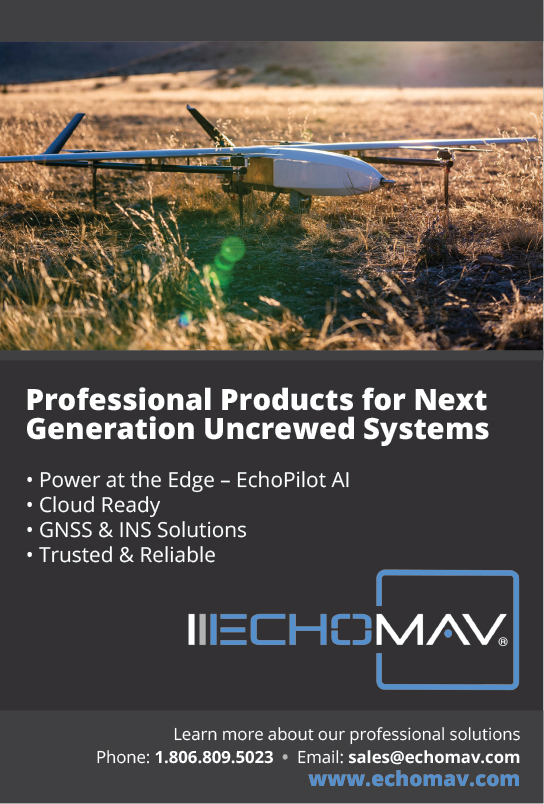 Echomav professional products for next generation uncrewed systems