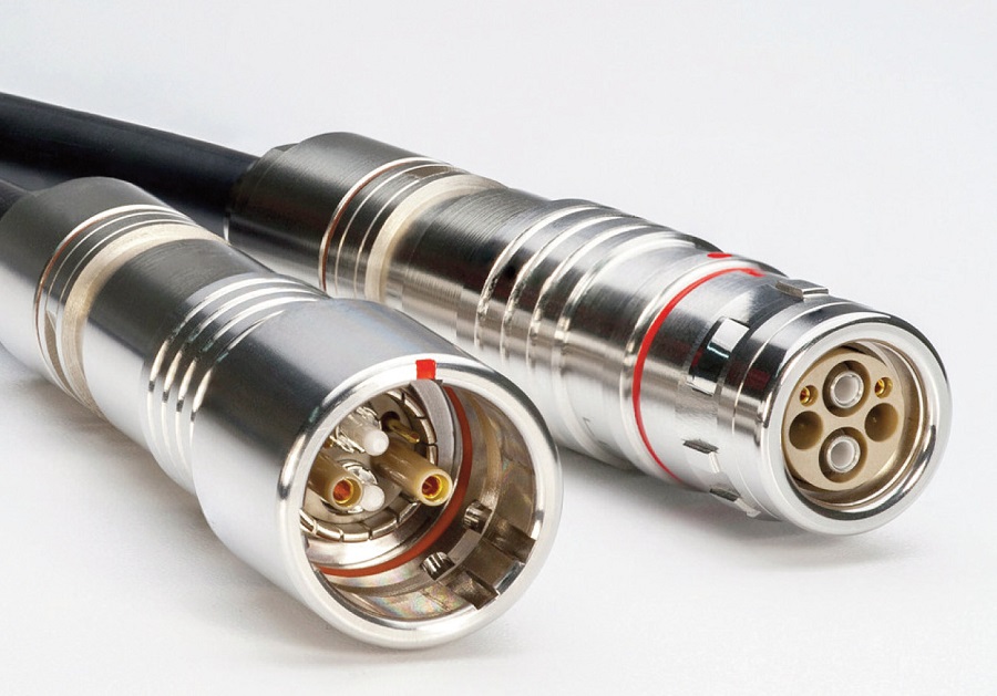 Fibre optic cables are expected to grow in popularity for the very high speed, hihgly secure data comms they enable(Courtesy of LEMO)