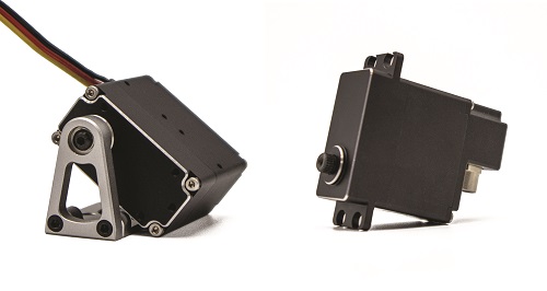 Hitec’s custom servos feature improved, application-specific functions, and are based on actuator designs from its MDB961 series