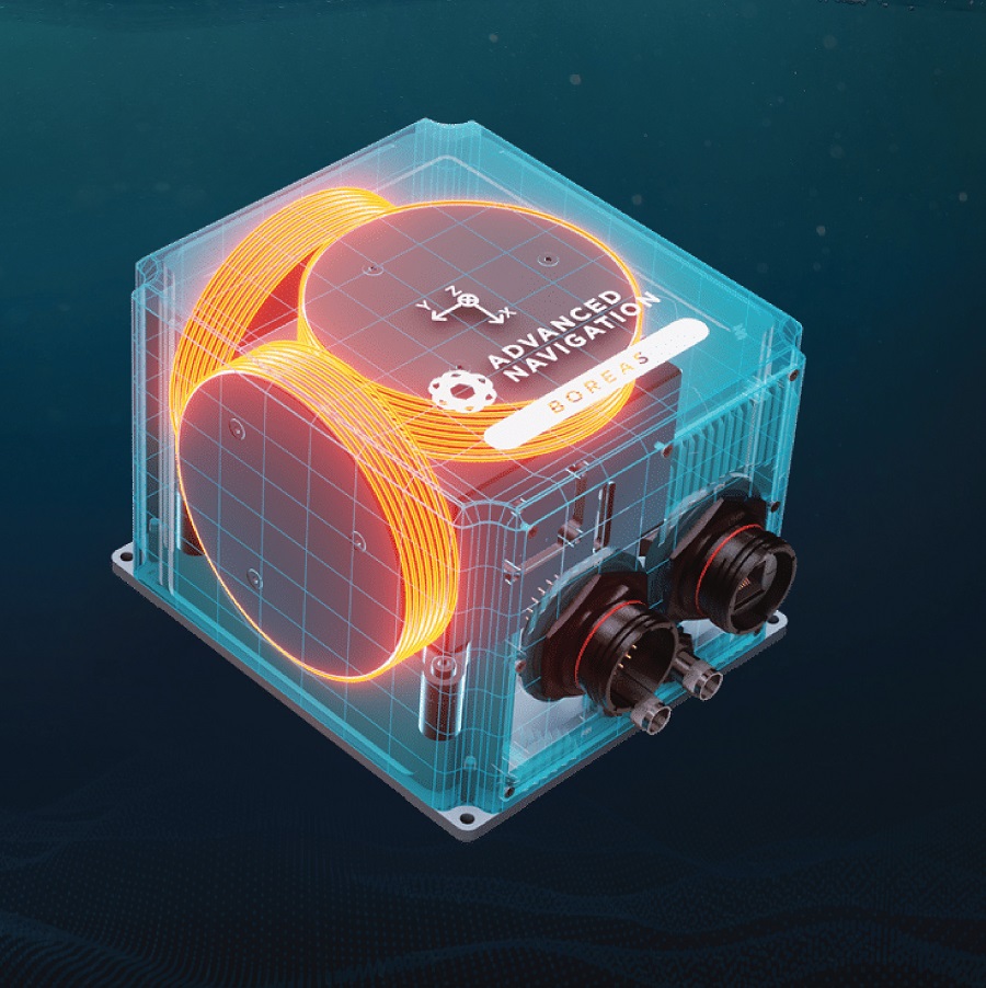 FOG-on-chip technology is enabling FOG IMUs to be produced slightly smaller at much lower cost in higher volumes (Image courtesy of Advanced Navigation)