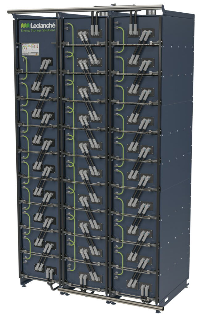 A liquid cooled NMCA battery pack for maritime application(Image courtesy of Leclanche)