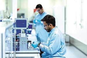 Manufacturing solid-state battery cells in a dry room (Image courtesy of Solithor)