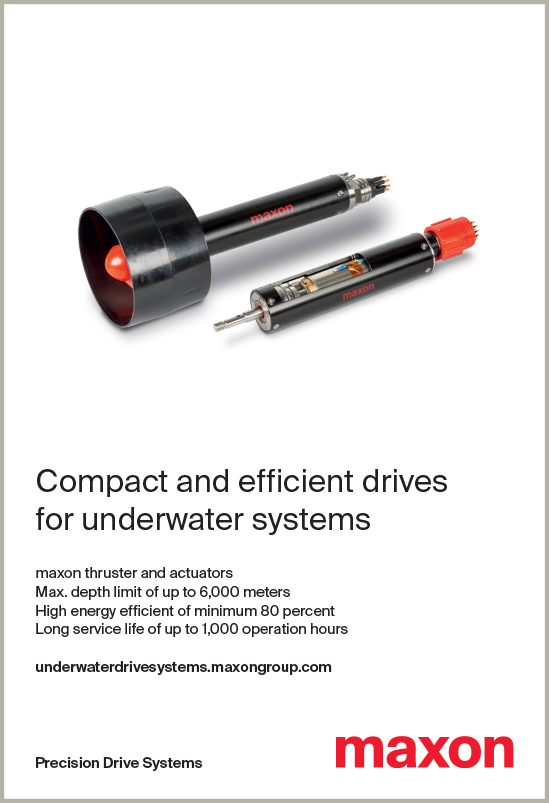 Maxon compact and efficient drives for underwater systems