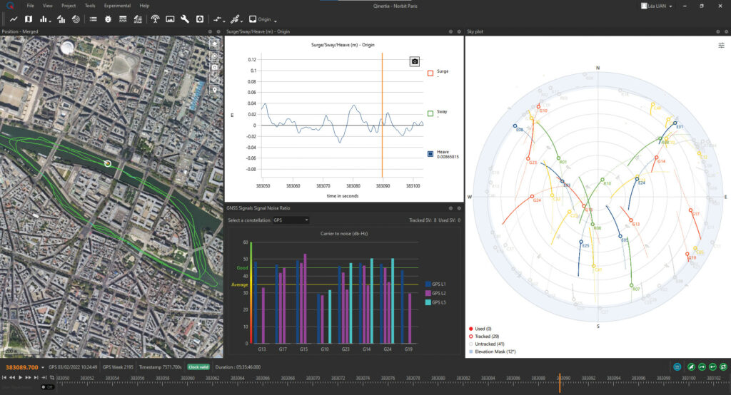 GUI SBG System’s Qinertia 4 PPK software for surveyors, which minimises GNSS errors. The latest version features a new geodesy engine that processes GNSS data to generate accurate positions