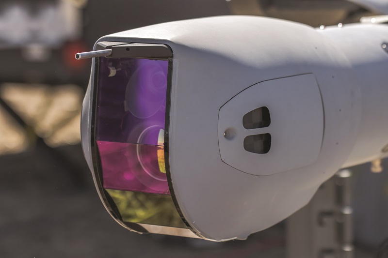 The ScanEagle’s nose is typically occupied by a gimbal integrating full-motion video cameras