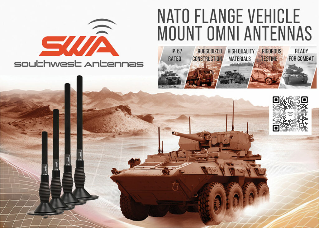 SWA Nato flange vehicle mount omni antennas