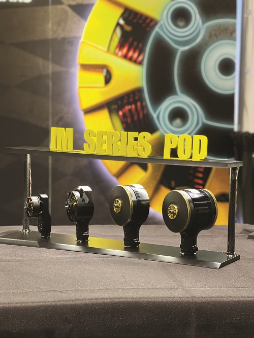 Scorpion Power System’s IM-series Pods incorporate a motor, an ESC and a tube mount. They are currently available in power outputs from 1.5 to 3.5 kW