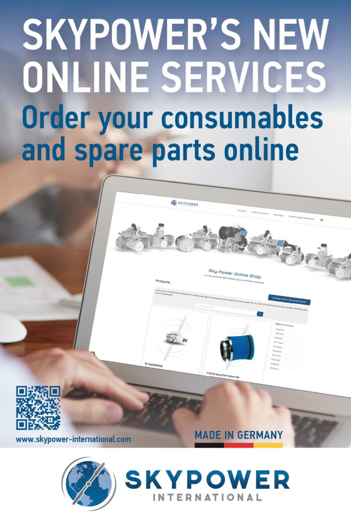 Skypower's new online services order your consumables and spare parts online