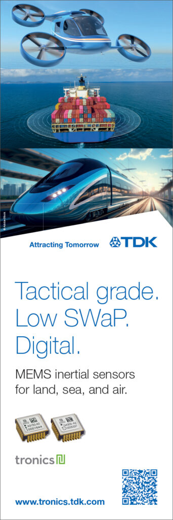 TDK MEMS inertial sensors for land, sea and air