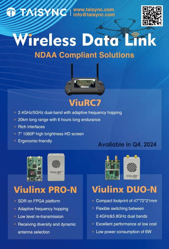 Taisync wireless data link NDAA compliant solutions