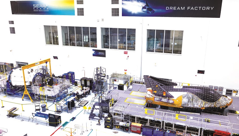 Tenacity under construction (Image courtesy of Sierra Space)