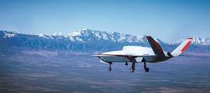 The autonomous XQ-67A is designed to fly up to 45,000 ft for a range of 2,200 miles at over 600 mph