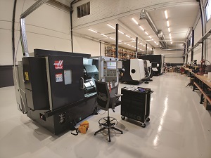 UAVHE’s production machines include 5-axis and 9-axis CNC milling machines from DMG MORI, CNC metal cutters from Haas, and laser etching machines