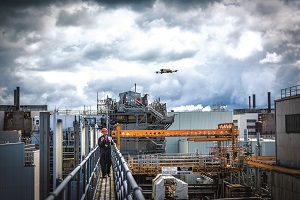 UAVs are used to inspect areas of the Sellafield site that are inaccessible to other methods and they are set to improve on that capability when BVLOS permissions are in place