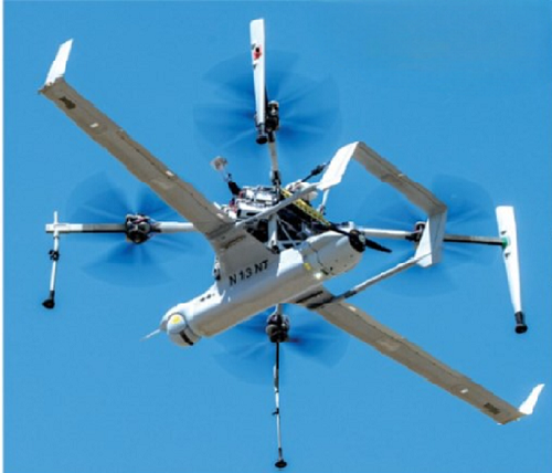 Through FLARES, Integrator (pictured) and ScanEagle are now VTOL-capable, but lose none of their aero or other performance qualities to onboard lift rotors