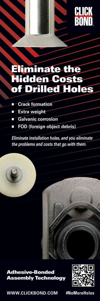 Clickbond eliminate the hidden costs of drilled holes