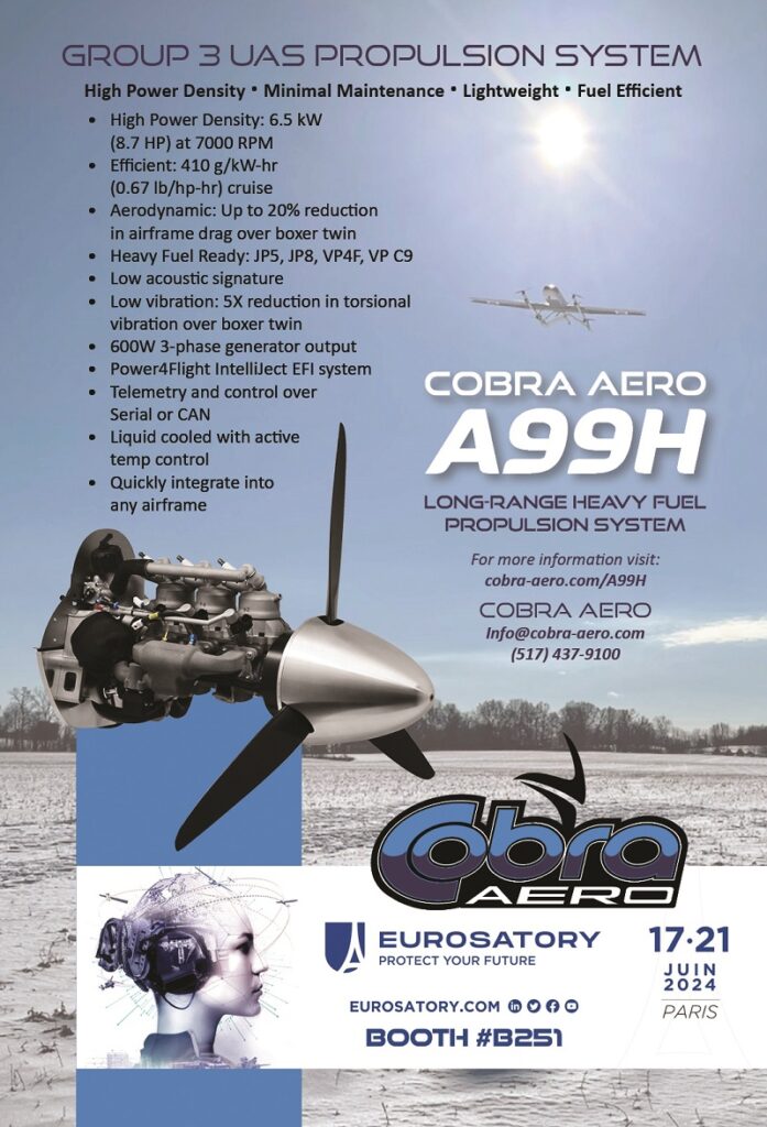 Cobra Aero high power density minimal maintenance lightweight fuel efficient