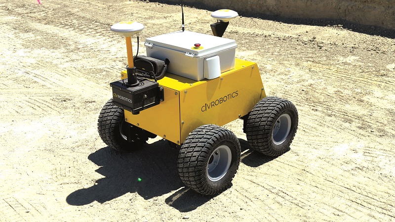 CivRobotics' CivDot+ is engineered for autonomous layout marking for outdoor construction projects