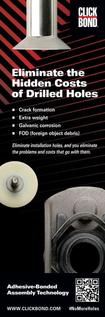Clickbond eliminate the hidden costs of drilled holes