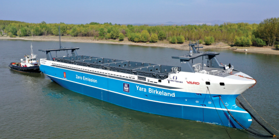 ESA is calling for proposals on autonomous vessel technologies that stand to decarbonise the maritime industry and operations (Image courtesy of Yara International; photo by CFC)