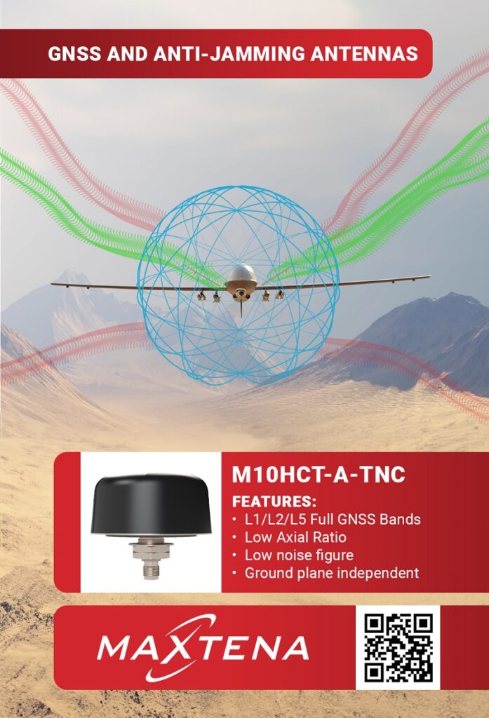 Maxtena gnss anti-jamming antennas