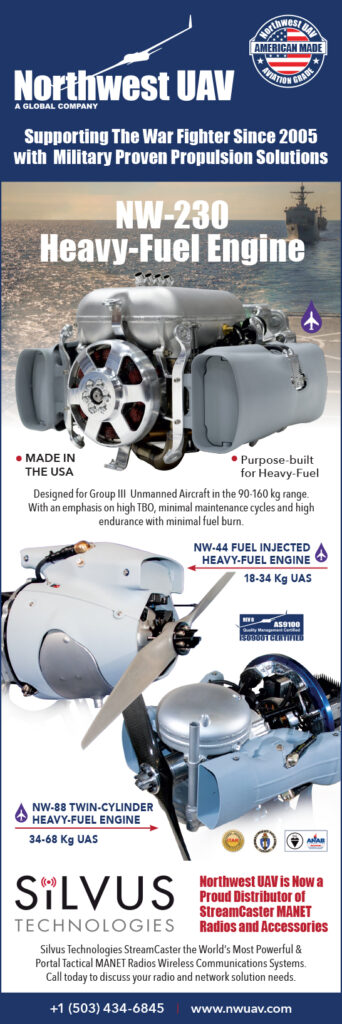 Northwest UAV supporting the war fighter since 2005 with military proven propulsion solutions