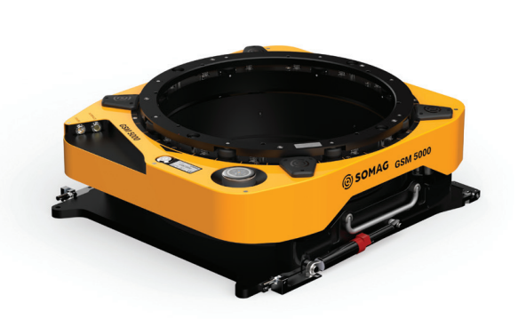SOMAG’s new GSM 5000 gyro-stabilisation mount can pitch by 10.1° and roll by 8°, giving it 33% more movement range compared with its predecessor’s 8.8° pitch and 7° roll