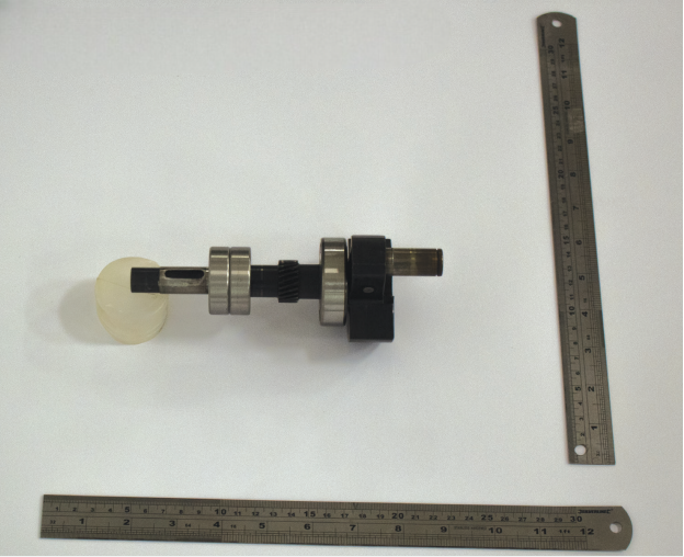 The crankshaft features three bearings, which handle the balance of loads from the propeller and the reciprocating piston mass