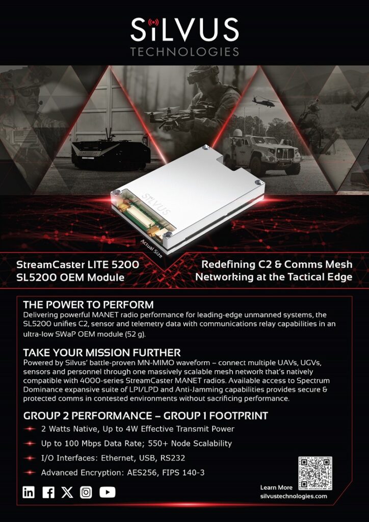 Silvus Technologies redefining C2 comms mesh networking at the tactical edge