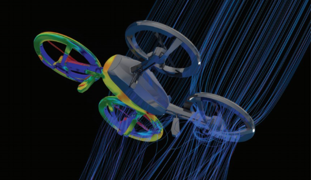 Computational fluid dynamics is a key simulation technology for uncrewed systems (Image courtesy of TotalSim)