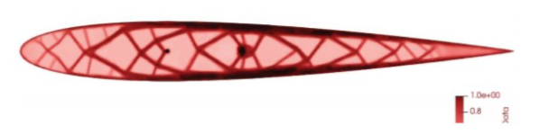 Quantum optimisation of a wing (Image courtesy of BQP)