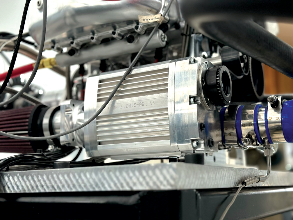 A screw-type supercharger from Sprintex is now used to optimise for ΔP across the air preconditioning system in low-speed conditions