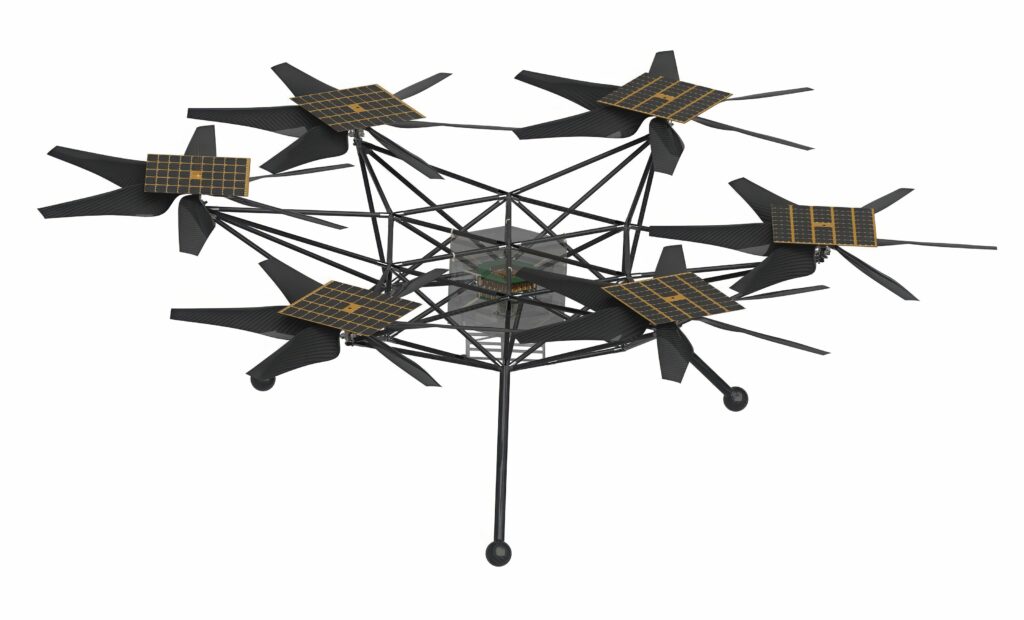 The Chopper next-generation Mars helicopter (Image courtesy of NASA)