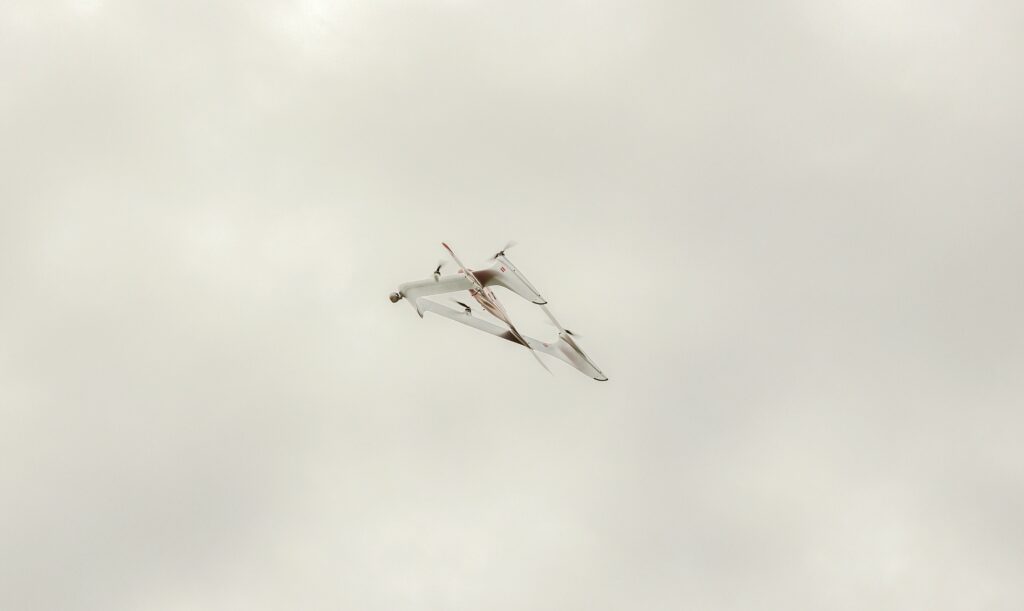 The FIXAR 025 has a rare triangular wing around the fuselage of its blended wing body, maximising its lift-generating area relative to its footprint