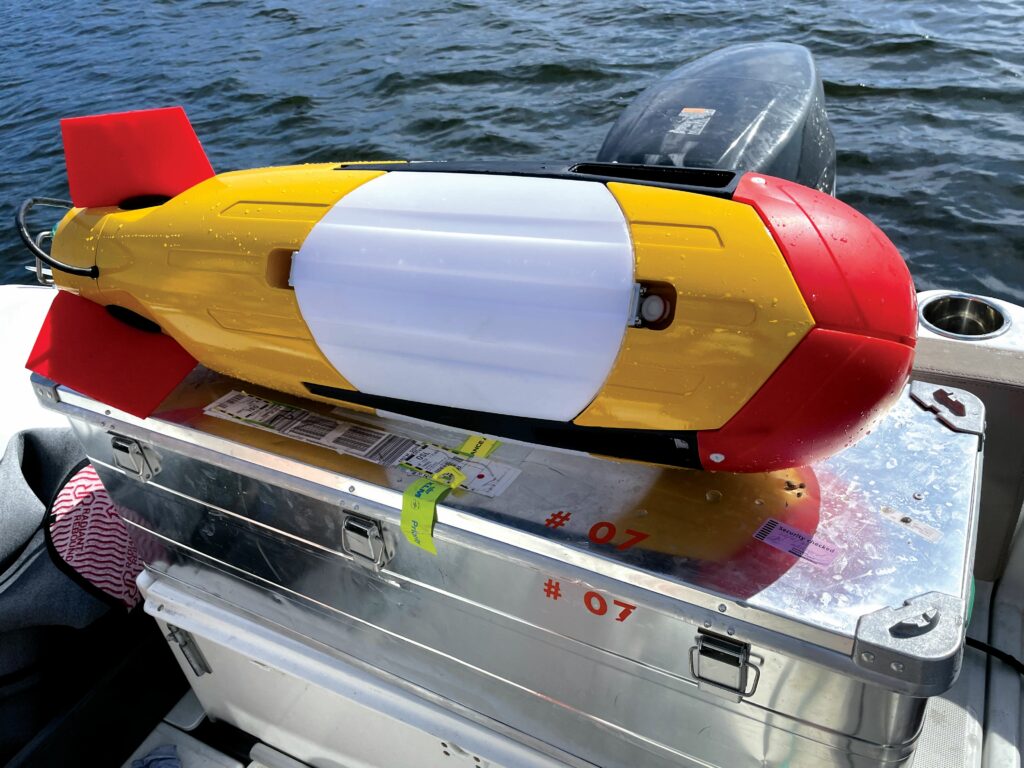 The Oceanid autonomous node is designed for highly energy-efficient swarm surveying of seafloor locations for up to 180 days at a time