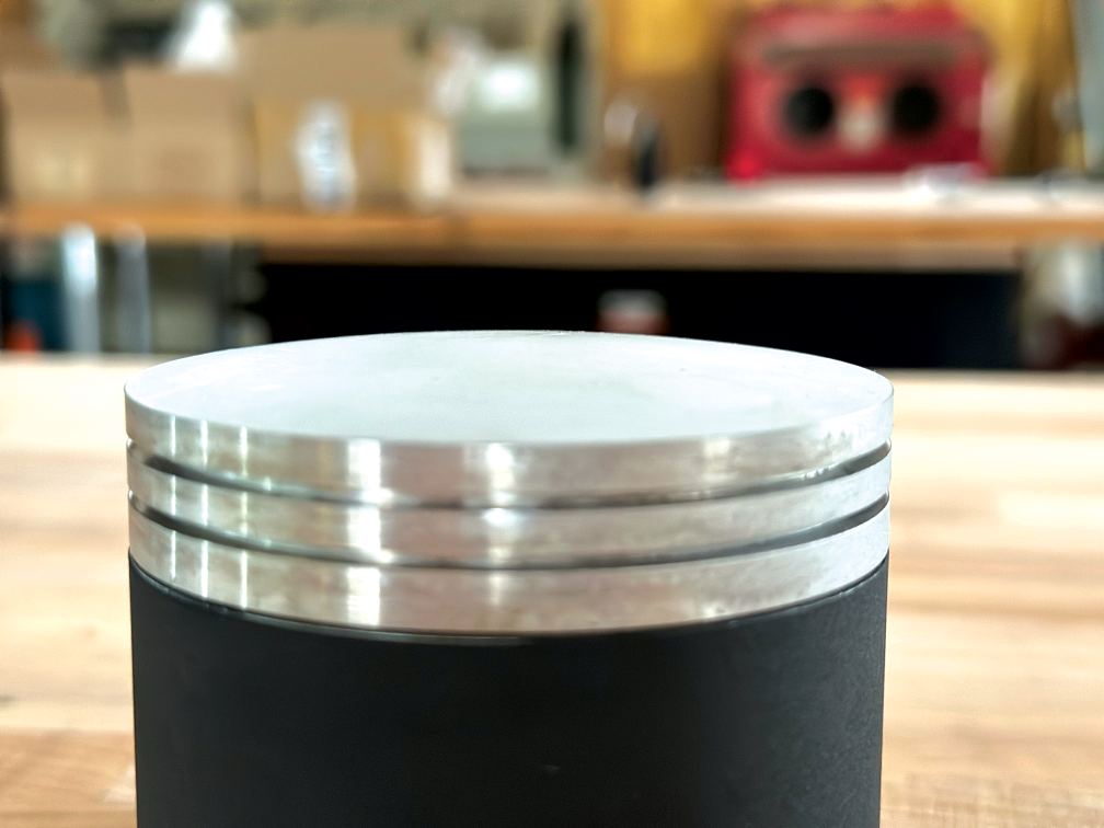 The domed-piston crown shape helps deflect intake air in a way that aids turbulence and charge motion in the REV Force’s cylinder