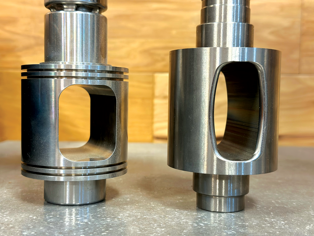 The rotary exhaust valve now features a curving shape, which helps tune the air movements into and through the exhaust port