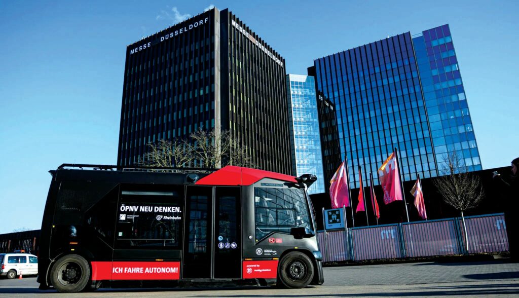 This autonomous shuttle is being developed by ZF for use in key routes by Rheinbahn connecting villages and cities