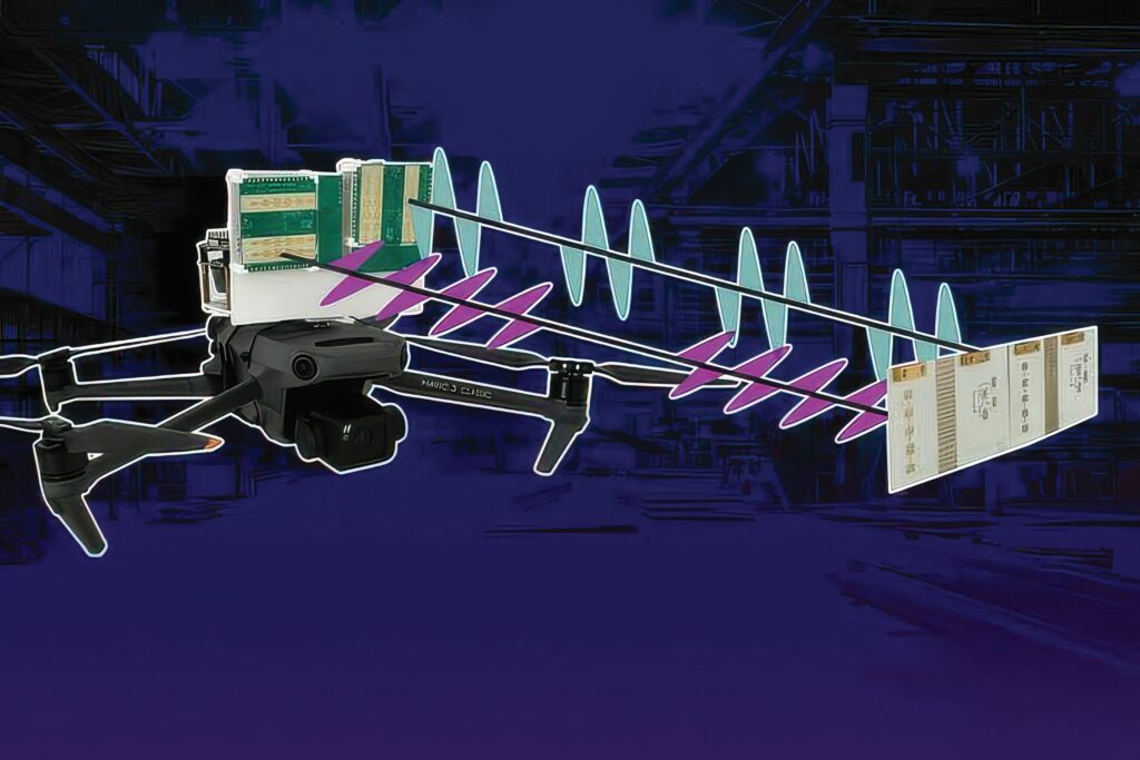 Two mmWave radars are used with a single reflective tag for self-localization