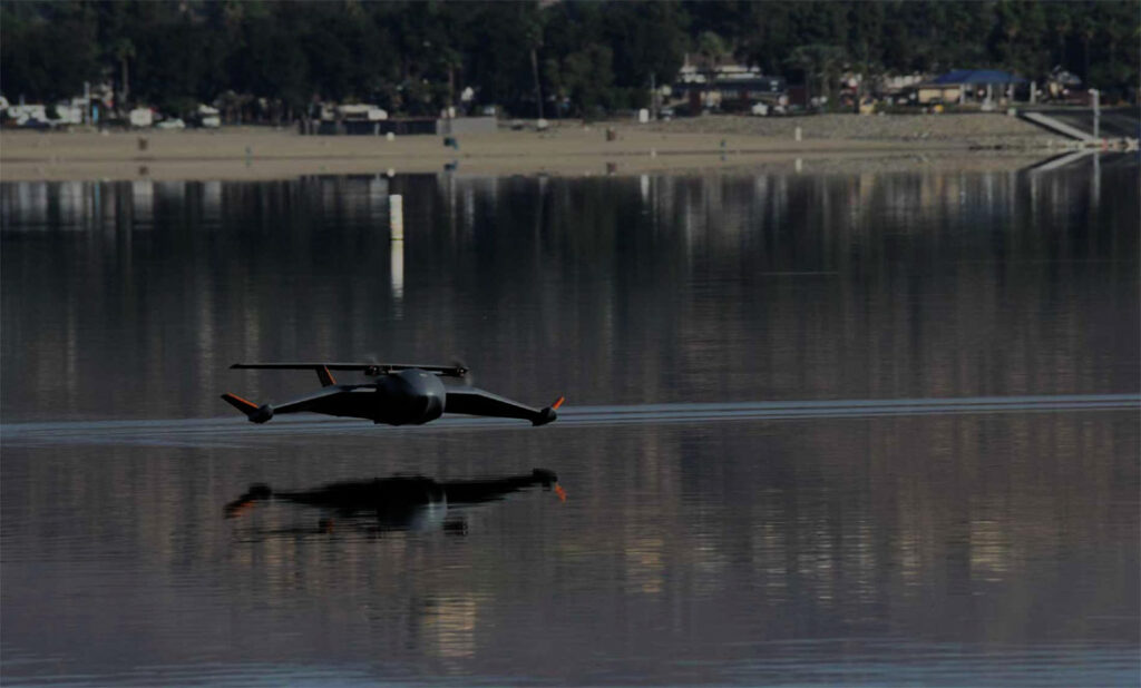 Using ground effect for an autonomous marine craft
