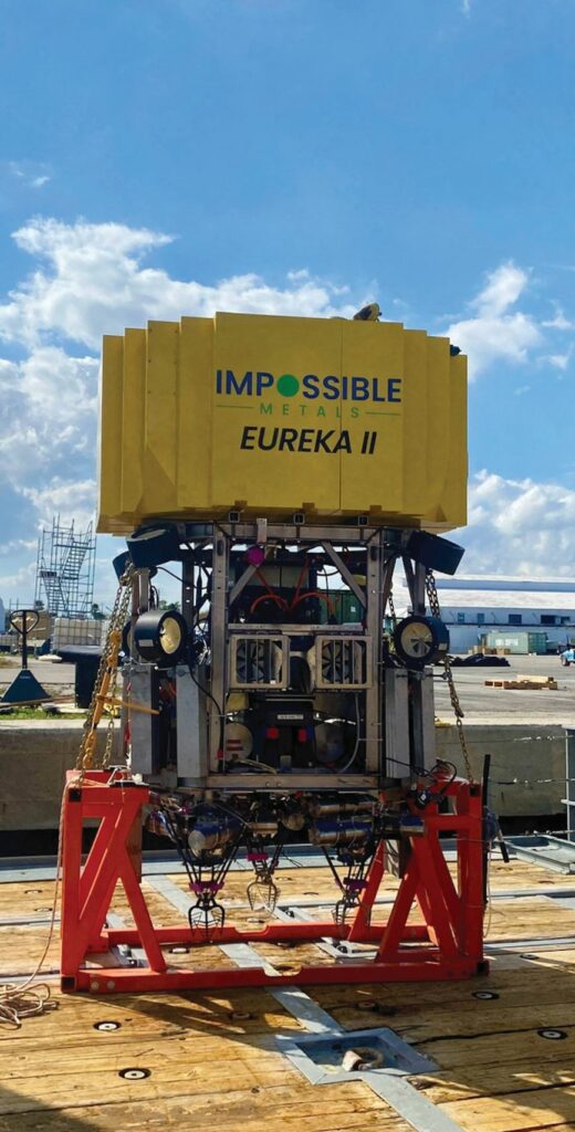 Eureka II is the company’s final proof-of-concept vehicle, with the larger Eureka III and IV models to be manufactured for industrial-scale mineral extraction