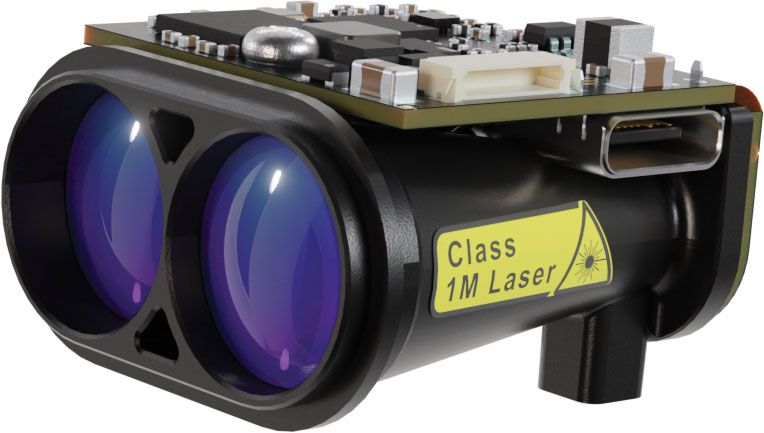 LightWare’s new GRF-500 is a laser rangefinder capable of measurements up to 500 m away, weighing 10.7 g and consuming 0.6 W as standard
